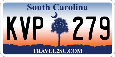 SC license plate KVP279