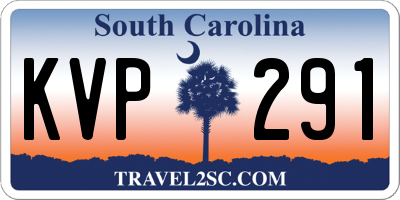 SC license plate KVP291