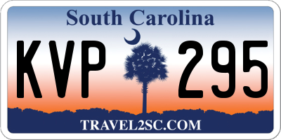 SC license plate KVP295
