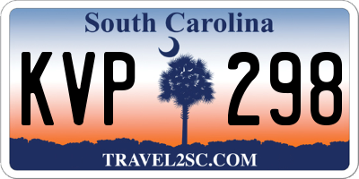 SC license plate KVP298