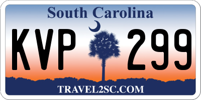 SC license plate KVP299