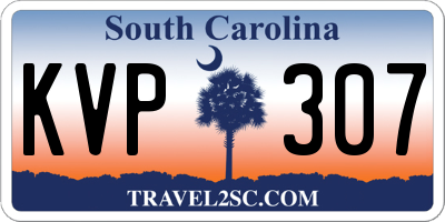 SC license plate KVP307