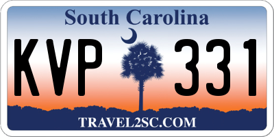 SC license plate KVP331