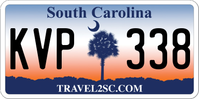 SC license plate KVP338