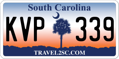 SC license plate KVP339