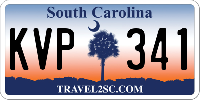SC license plate KVP341