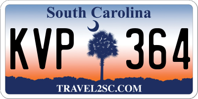 SC license plate KVP364