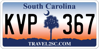 SC license plate KVP367