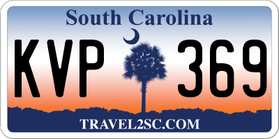 SC license plate KVP369