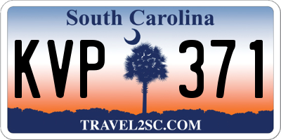 SC license plate KVP371