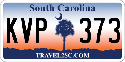 SC license plate KVP373