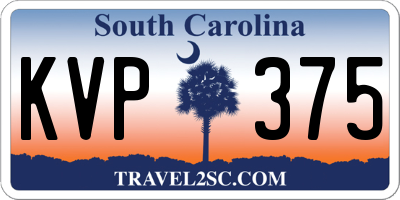 SC license plate KVP375
