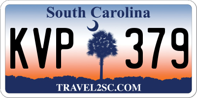 SC license plate KVP379