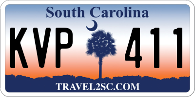 SC license plate KVP411