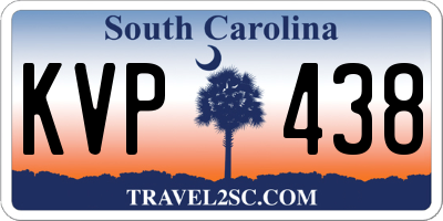 SC license plate KVP438