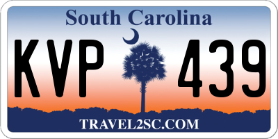 SC license plate KVP439