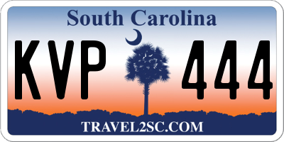 SC license plate KVP444