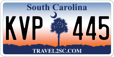 SC license plate KVP445