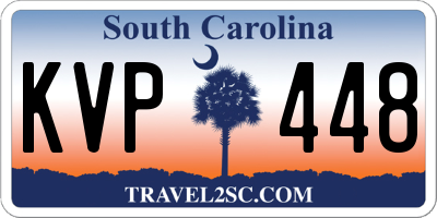 SC license plate KVP448
