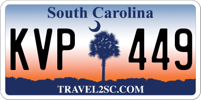 SC license plate KVP449
