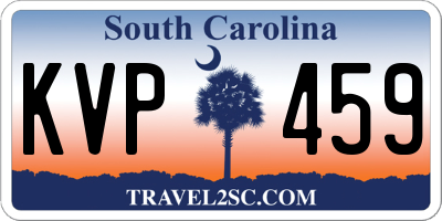 SC license plate KVP459