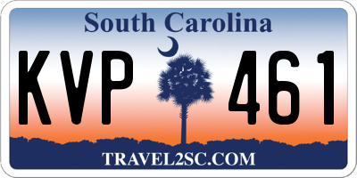 SC license plate KVP461