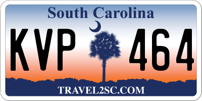 SC license plate KVP464