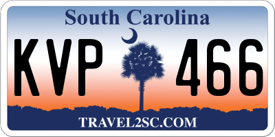 SC license plate KVP466