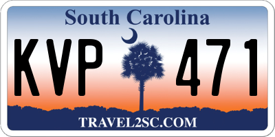 SC license plate KVP471