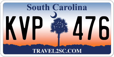 SC license plate KVP476