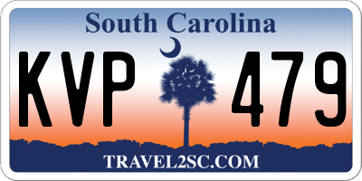 SC license plate KVP479