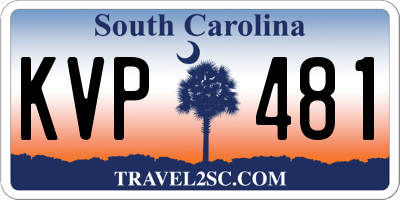 SC license plate KVP481