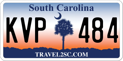 SC license plate KVP484
