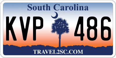 SC license plate KVP486