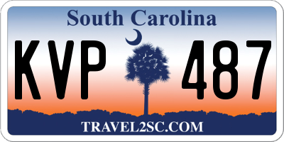 SC license plate KVP487