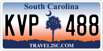 SC license plate KVP488