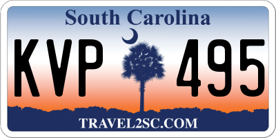 SC license plate KVP495
