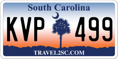 SC license plate KVP499