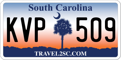 SC license plate KVP509