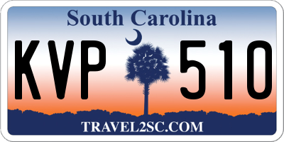 SC license plate KVP510