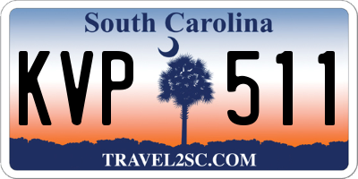 SC license plate KVP511