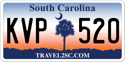 SC license plate KVP520