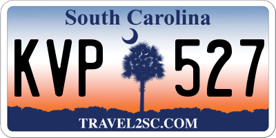 SC license plate KVP527