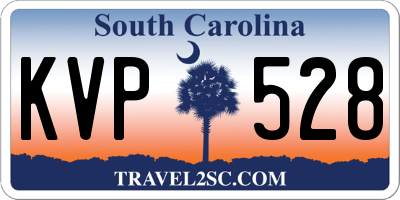 SC license plate KVP528