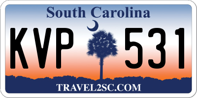 SC license plate KVP531