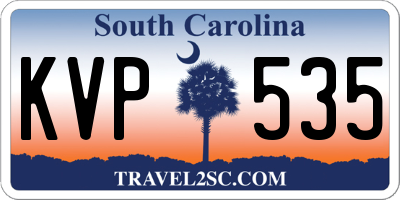 SC license plate KVP535