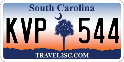 SC license plate KVP544