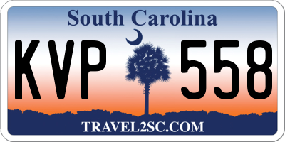 SC license plate KVP558