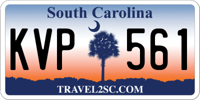 SC license plate KVP561