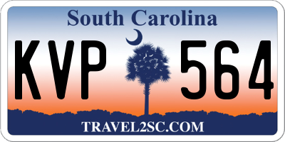 SC license plate KVP564